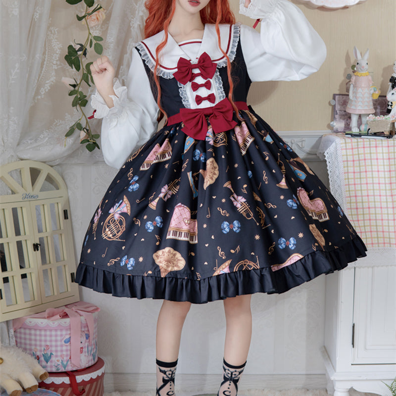 Lolita Harajuku Bear Vintage Dress LS0798