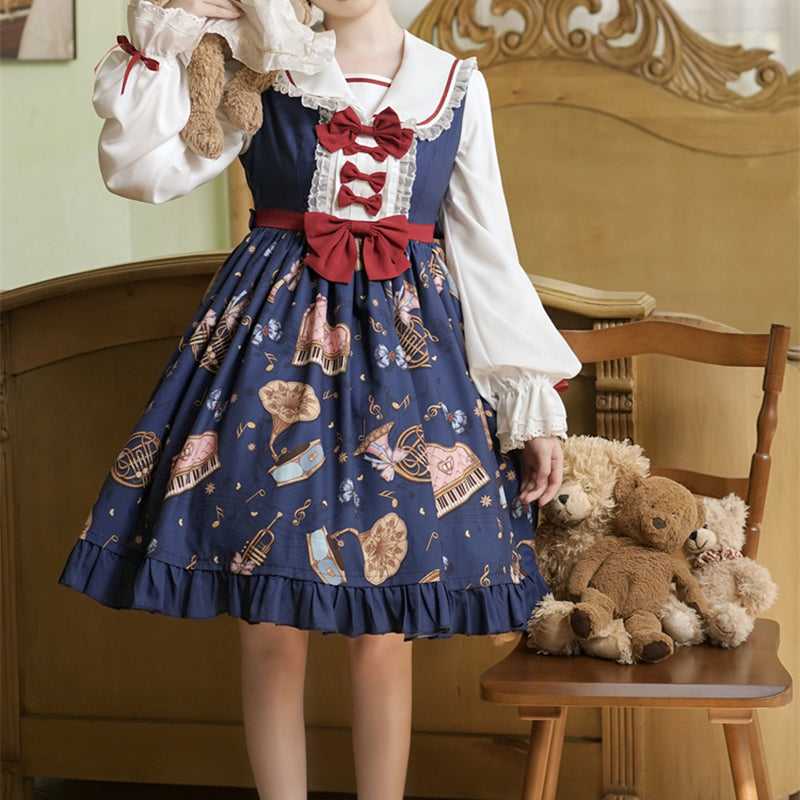 Lolita Harajuku Bear Vintage Dress LS0798