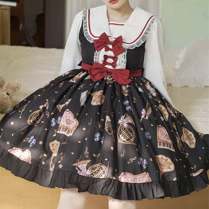 Lolita Harajuku Bear Vintage Dress LS0798