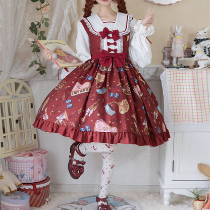 Lolita Harajuku Bear Vintage Dress LS0798