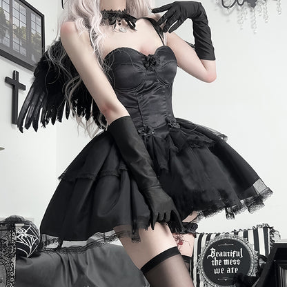 Lolita Gothic Dark Angel Dress LS0773