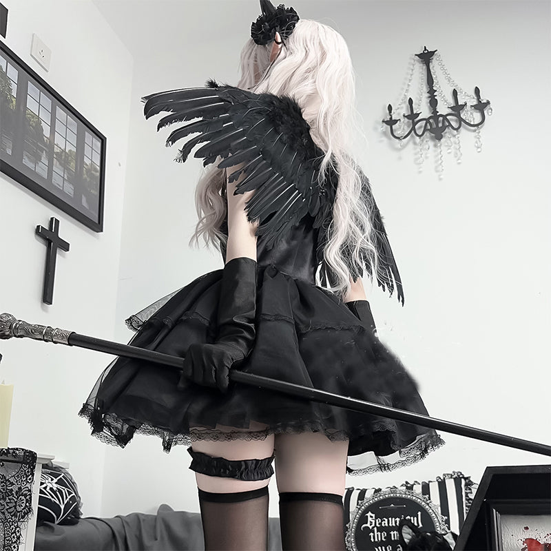 Lolita Gothic Dark Angel Dress LS0773