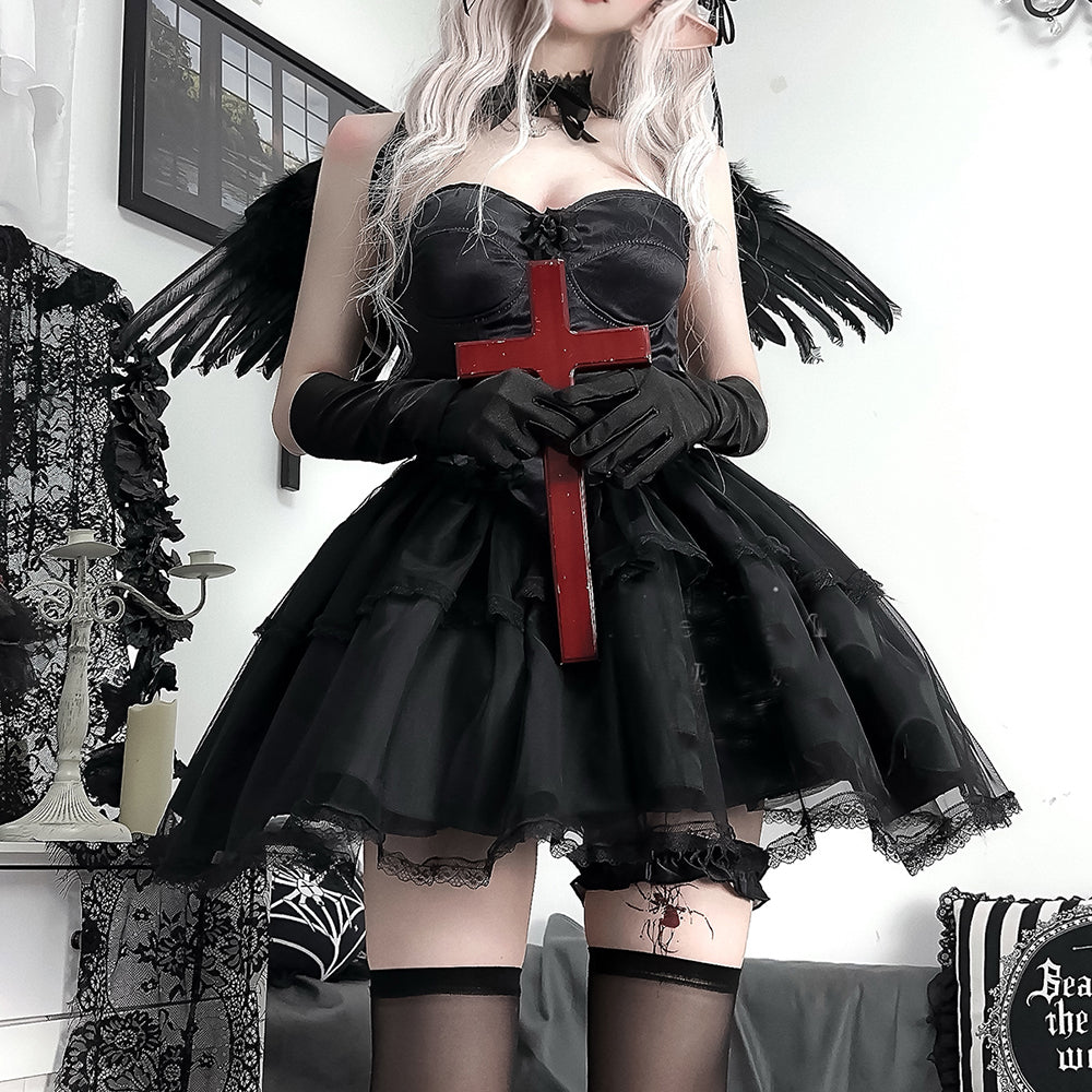 Lolita Gothic Dark Angel Dress LS0773