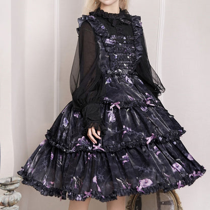 Lolita lace Harajuku OP dress LS0717