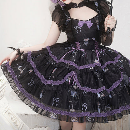 Lolita Punk Bow JSK Dress LS0720