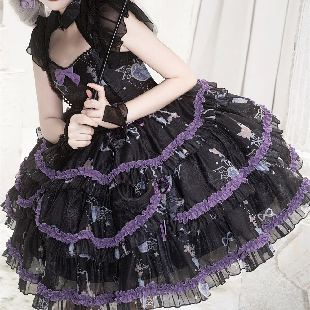 Lolita Punk Bow JSK Dress LS0720