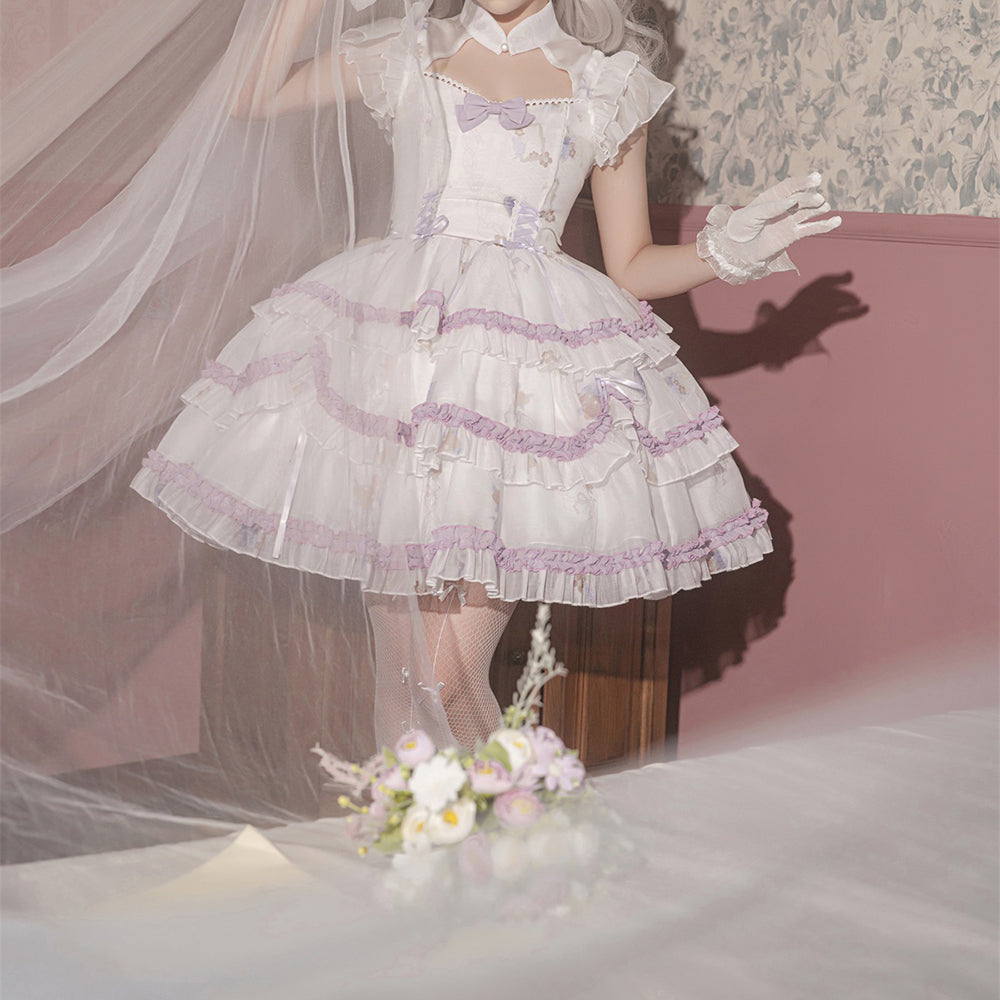 Lolita Punk Bow JSK Dress LS0720