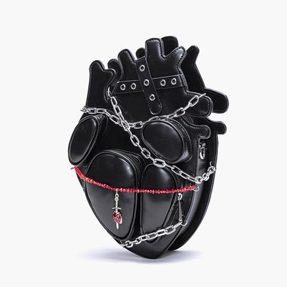 Lolita Punk Gothic Heart Bag LS0838