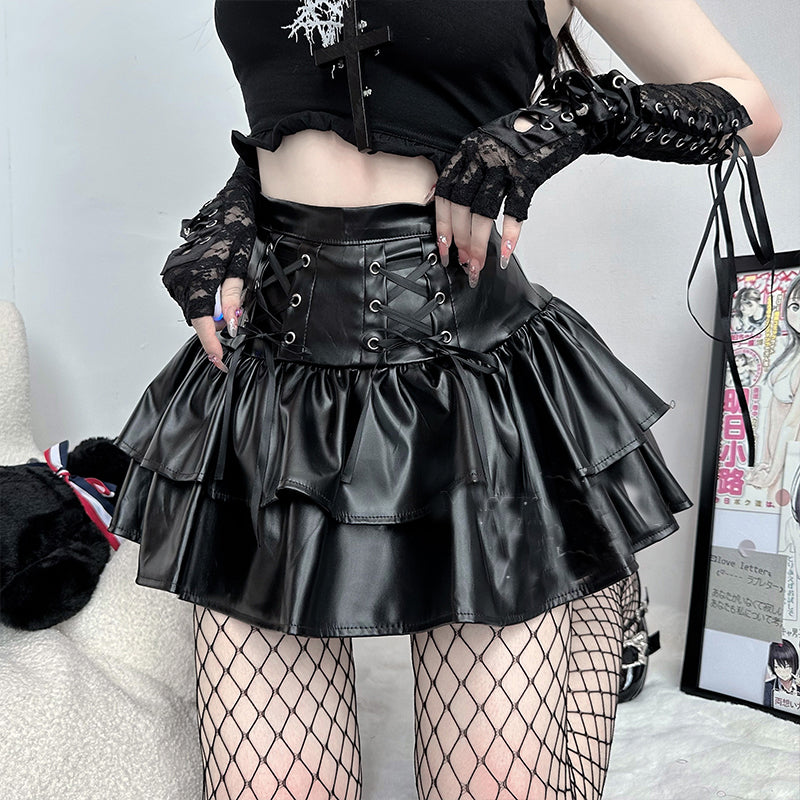 Lolita punk ballet style Y2K skirt suit LS0774