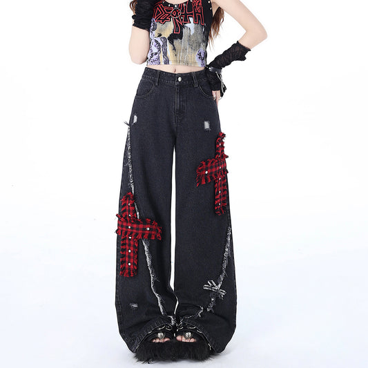 Lolita punk rock jeans LS0792