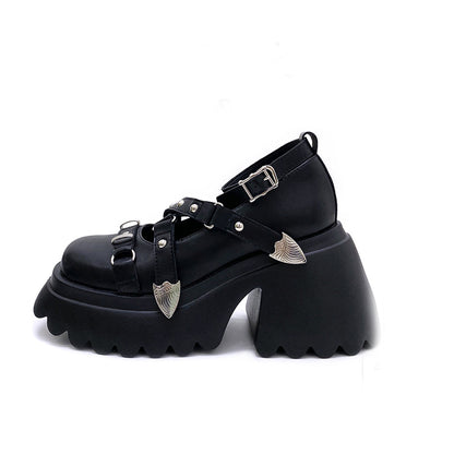 Lolita Goth JK Mary Jane Shoes LS0591