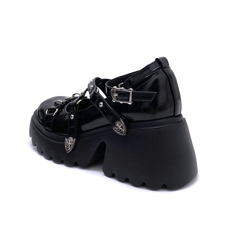 Lolita Goth JK Mary Jane Shoes LS0591