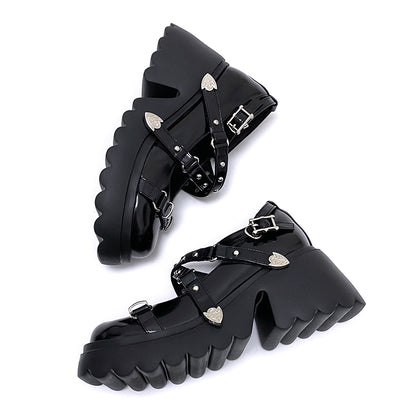 Lolita Goth JK Mary Jane Shoes LS0591