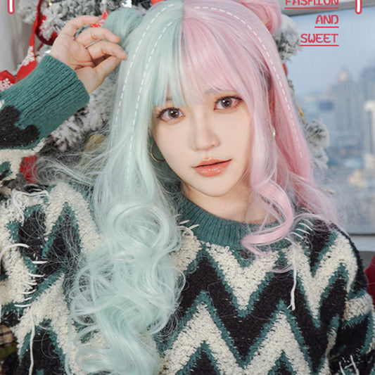 Lolita Colored Ice Cream Long Curly Hair LS0437