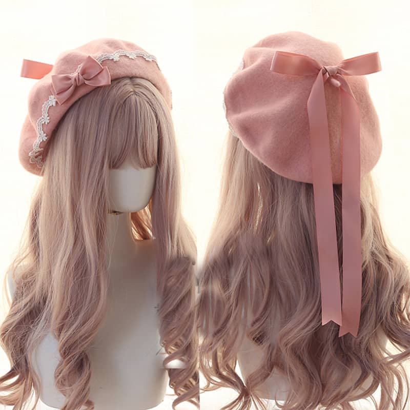 Lolita bow beret LS0048