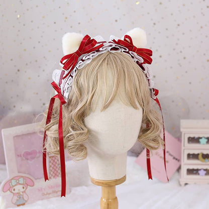 Sweet Bow Cat Ear Headband LS0067