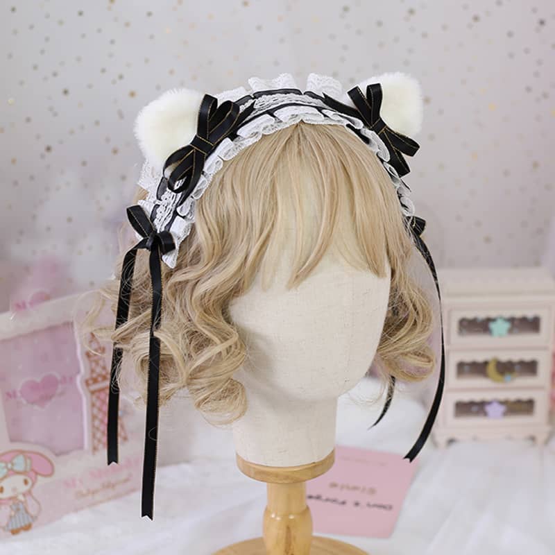 Sweet Bow Cat Ear Headband LS0067