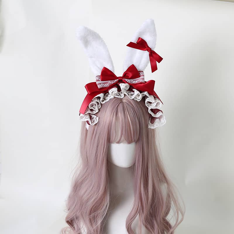 Lolita cute bunny ear headband LS0070