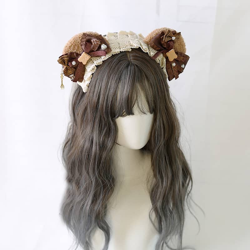 Lolita bear ear headband LS0071