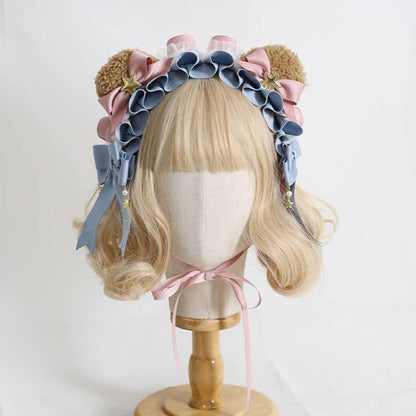 Lolita Bear Bow Headband LS0073