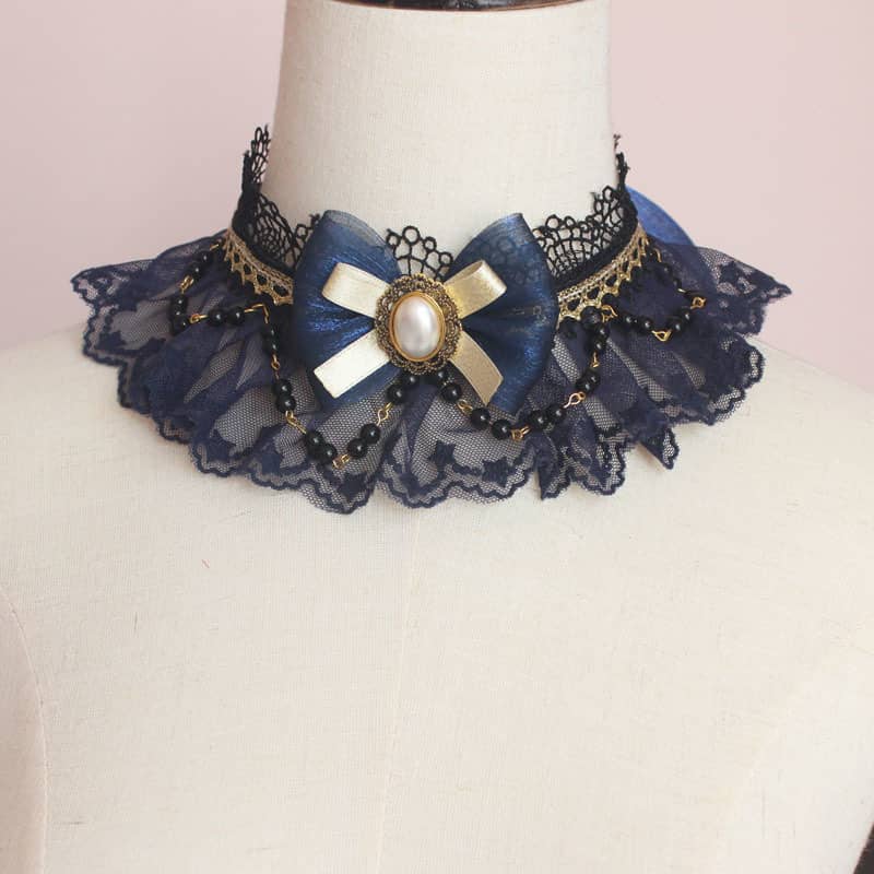 Kawaii Lolita bow necklace LS0118