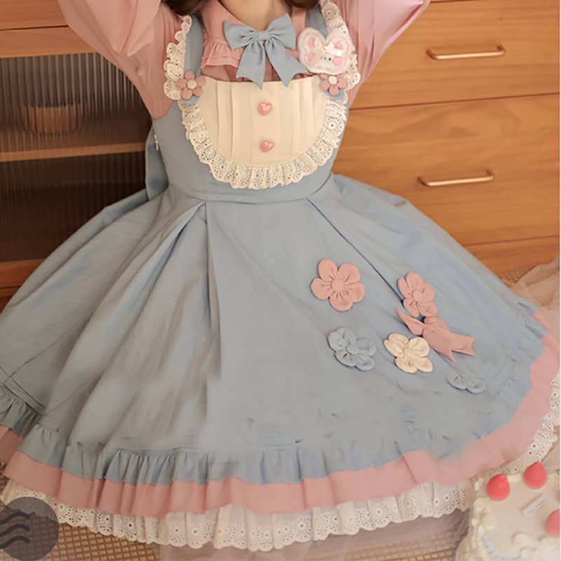 Cute Lolita Bow Dress LS0132