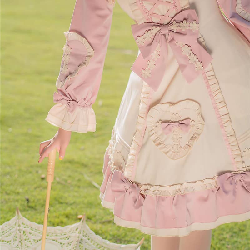 Kawaii Heart Bow Lolita Dress LS0140