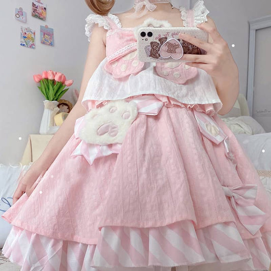 Lolita cat paw JSK dress LS0146