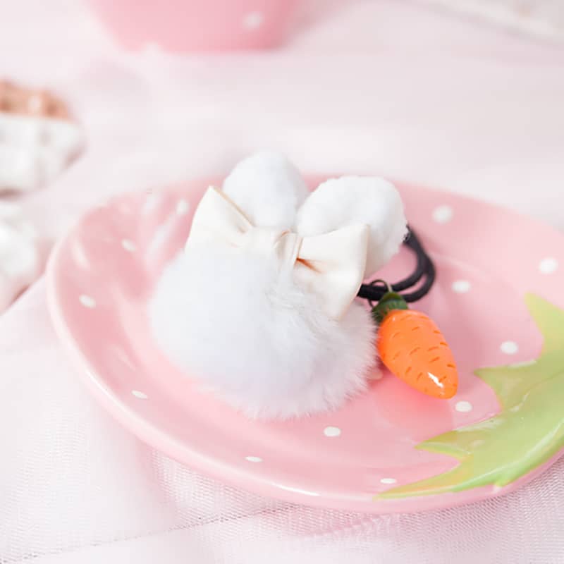 Kawaii Bowknot Radish Scrunchies LS0218