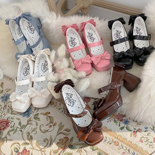 Sweet Lolita Bow Shoes LS0225