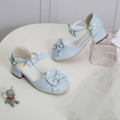 Cute Bow Lolita Shoes LS0244