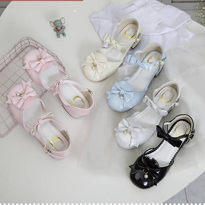 Cute Bow Lolita Shoes LS0244