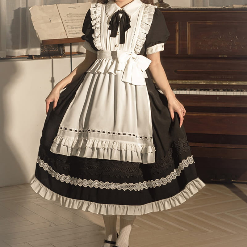 2006 Morbid Threads Lolita Goth buy Maid Dress size xl