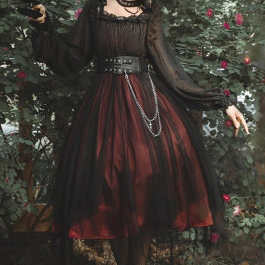 Lolita Gothic Dark Dress LS0303