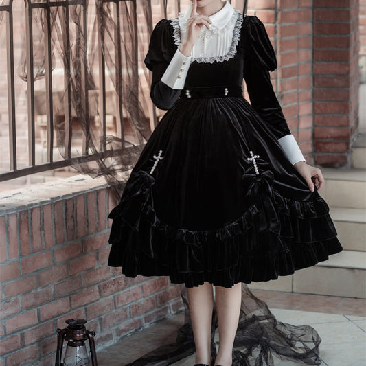 Lolita Gothic Punk Dark Dress LS0305