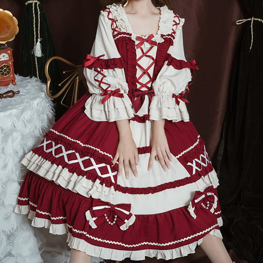 Lolita Gothic Princess Op Maid Dress LS0308