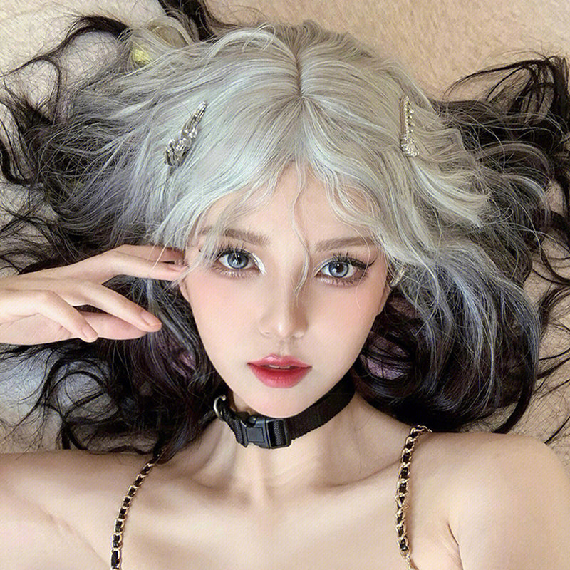 Lolita Gothic Halloween Painted Dye Wig LS0333