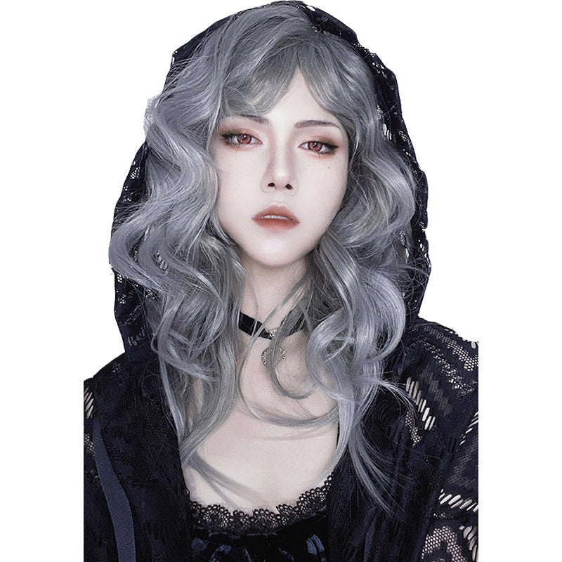 Lolita Goth Gray Wig LS0337