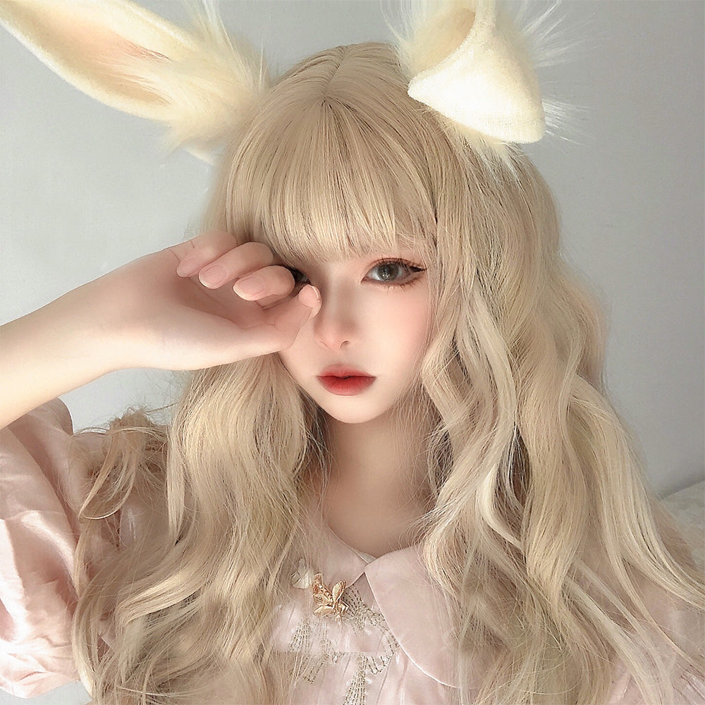 Lolita big wave long curly wig LS0368